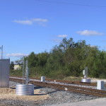 After relocation and rehabilitation of a double track AEI site